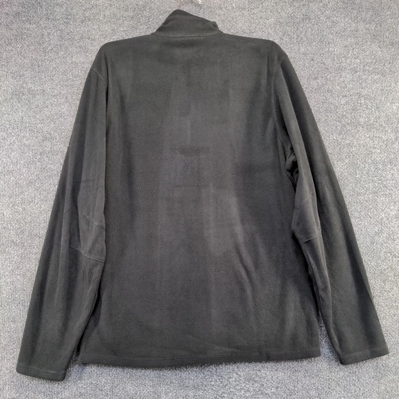 Eddie Bauer Men's Fleece Jacket Black Size M DHL Supervisory Academy Logo - Picture 2 of 13